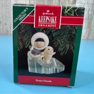 Hallmark Keepsake Ornament Frosty Friends Handcrafted & Dated 1990